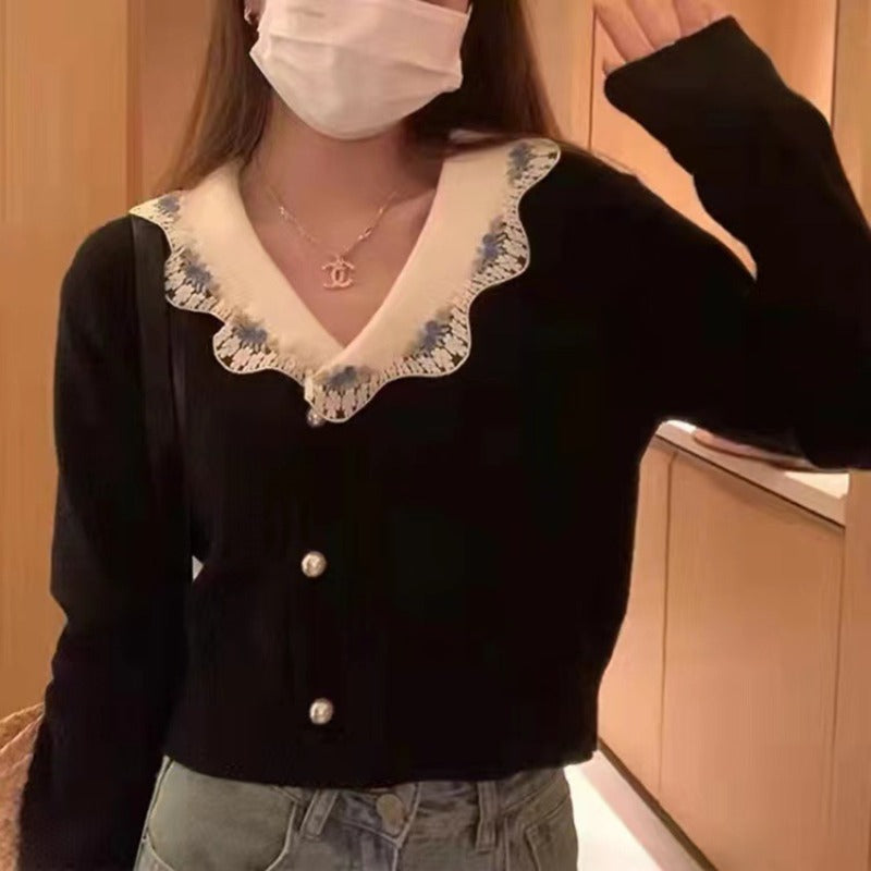 Women Knitwear Spring V-neck Sweaters Cardigan