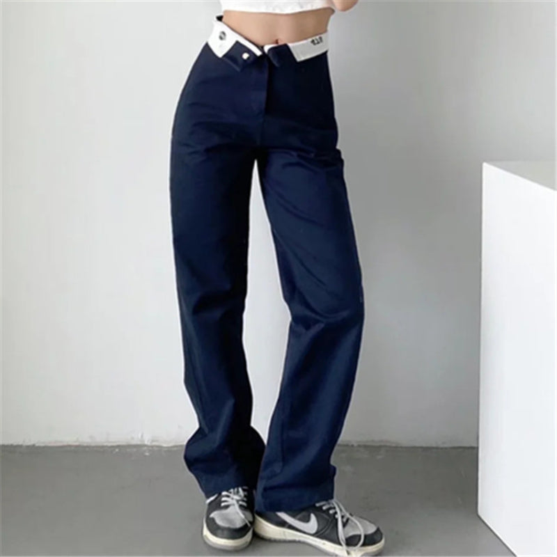 Women Sweatpants Jeans Summer Straight Loose Wide Leg Pants