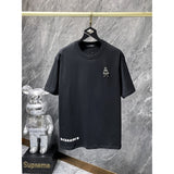 Ch hip-hop t shirts high version ch couple classic sanskrit handmade cross buckle foam pull short sleeve high street american style