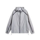 Unisex Jacket Retro Hooded Coat Jacket Sun Protection Top
