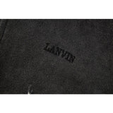 Gallery Dept Hoodie Embroidery Letter Splash Ink Wash Hooded Sweater Cardigan Jacket