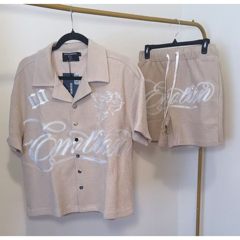Mixed Emotion T Shirts & Shorts 2 piece set