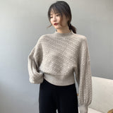 Women Winter Knitted Sweater Sweater Long Sleeve 8t5036