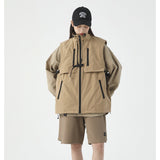 Unisex Jacket Stand Collar Vest