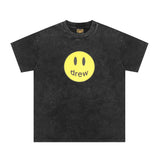 Drew house tshirt r collection d@ew moisturewicking, distressed smiley face graphic, crew neck, pullover, short sleeve wholesale single piece