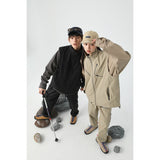 Unisex Jacket Stand Collar Vest Man Loose Mechanical Style Coat