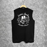 Amiri tank top hat big gray wolf printing