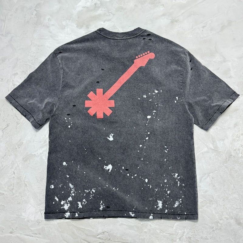 saint m t shirts s.m collaboration series graphic print crew neck pullover short sleeve t-shirt