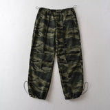 Women Sweatpants Autumn Vintage Camouflage Printed Overalls Loose-Fitting Wide-Leg Trousers
