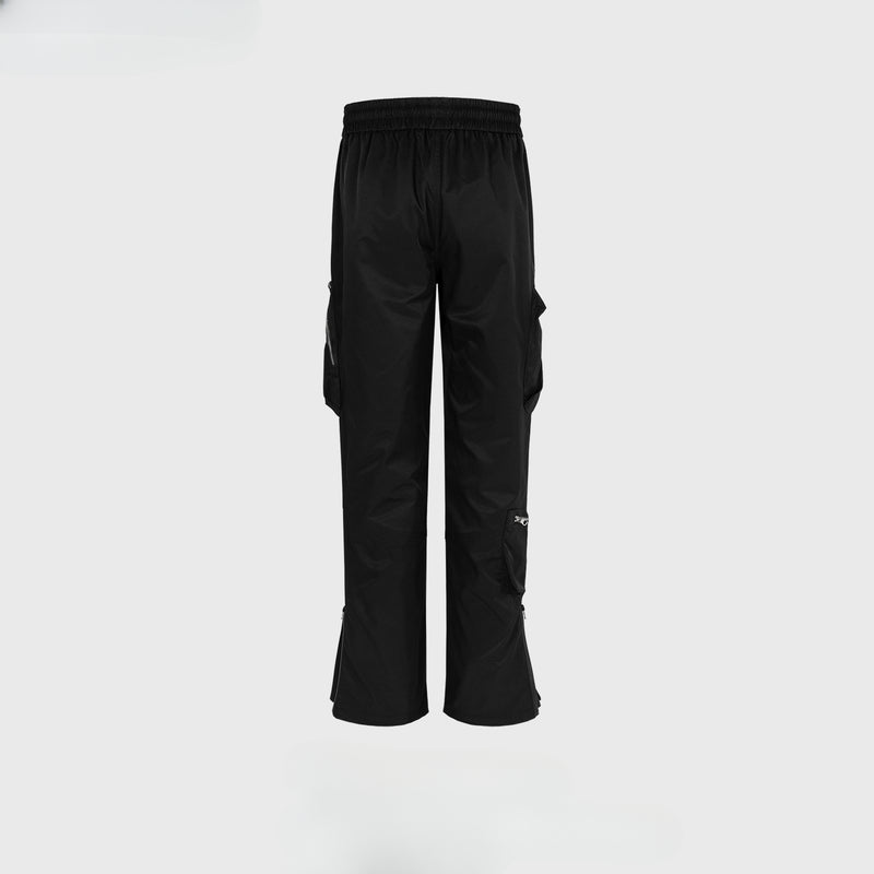 MIJKO Men Vintage Pants MIJKO three-dimensional pocket zipper trousers functional casual overalls