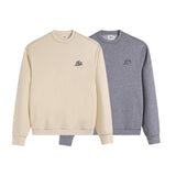 Classic ami aheoinecontrast color stitching casualfall and winterpulloverloose round neck couplelong sleevessweatshirt