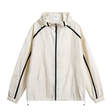 Unisex Jacket Retro Hooded Coat Jacket Sun Protection Top