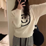 Women Knitted Pullover Autumn and Winter Sweater Casual Knitted Top