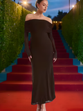 Prom Dresses Summer Women's One-Neck Celebrity Dress