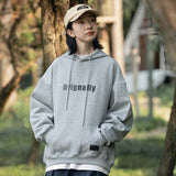 Unisex Shirts Autumn Chest Letter Hooded Sweater