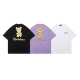 Drew house tshirt r d@ew cartoon bear graphic crew neck pullover short sleeve wholesale single piece
