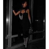 Women Dresses Bandage Dress Sexy Drill Chain Party Dress Skirt (Ont0408)
