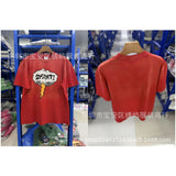 saint m t shirts s.m cartoon print crew neck pullover short sleeve top