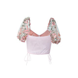 Women Party Tops Halter Perspective Butterfly Embroidered Suspender Mesh Vest