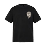 Ch hip-hop t shirts ch chrome hoof cross worn t-shirt short sleeve loosecasualamerican heavy weight american high street