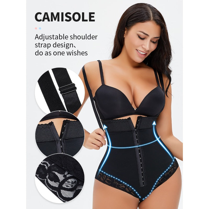Shapewear Bodysuit High Waist Half Hip Wrap Abdomen