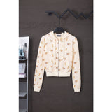 American ashley williams cartoon doll all-over print hooded sweatshirt zipper cardigan hot girl high waistoutwear
