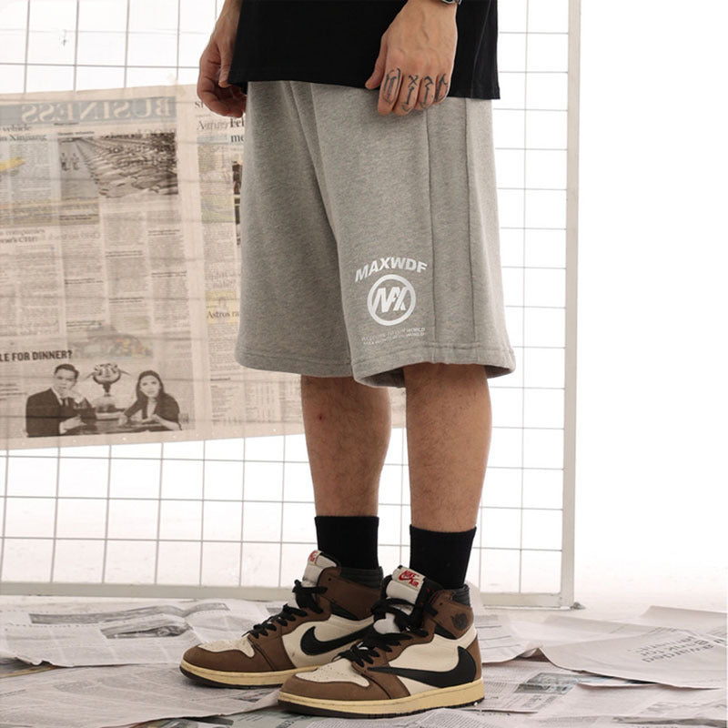 Men Shorts Hip Hop Shorts Men and Women Loose Old School Sports Casual Sweatpants