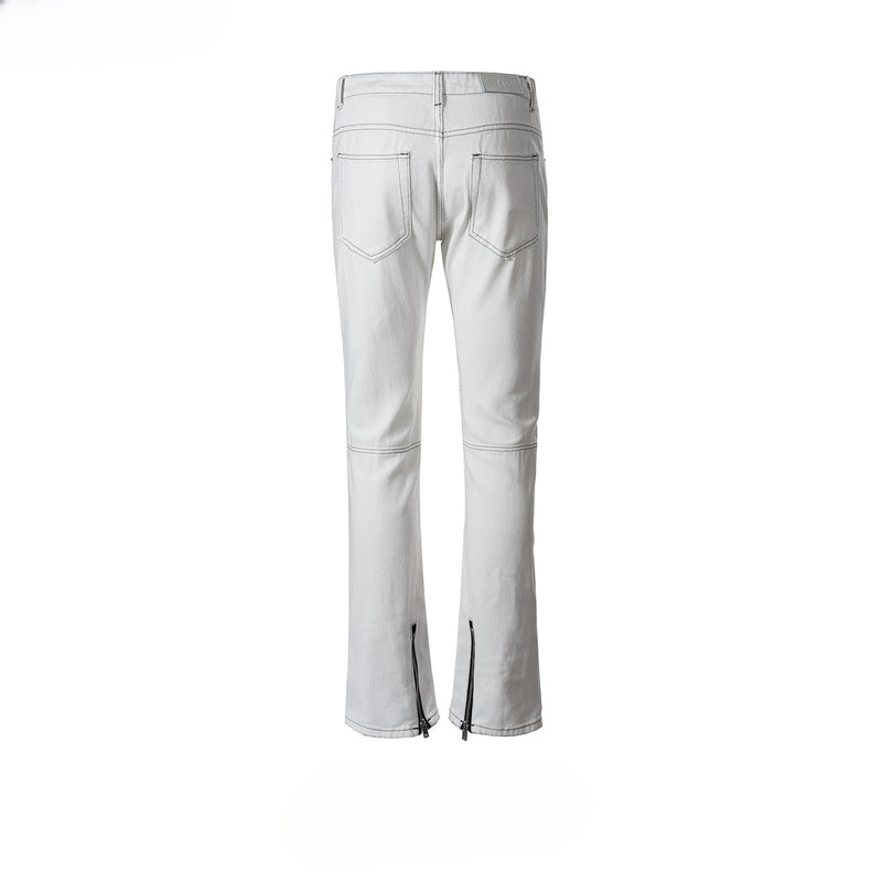 MIJKO Men's Vintage Pants MIJKO Men's Women's Autumn and Winter Wide Feet Pants Jeans