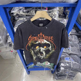 saint m t shirts s.m skull monkey graphic crew neck short sleeve tee