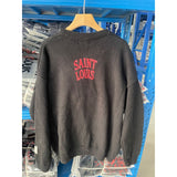 Saint m t sweater s.m rose skull handpainted pullover crewneck sweater wholesale