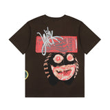 Hip-hop t-shirts: american streetwear inspired abstract graphic letter print tee - summer high street oversized short sleeve fashion tee