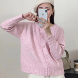 Women Knitted Cardigan Sweater Coat Female Baggy Coat