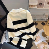 Women Knitwear Fall and Winter Lapels Knitwear