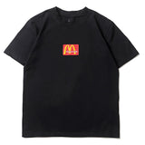 Hip-hop t-shirts: american street style letter print crew neck short sleeve youth trendy casual short tee - versatile t-shirt