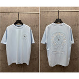 Ch hip-hop t shirts ch short-sleeved classic sanskrit horseshoe patch embroidertrendycasualeasiest for match