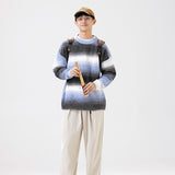 Unisex Sweater Winter Starry Sky Gradient Knitwear