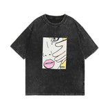 Drew house tshirt r d@ew girl crying face graphic, washed and distressed short sleeve tee wholesale