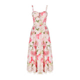 Women Dresses Floral Strap Dress Spring/Summer Female Dress