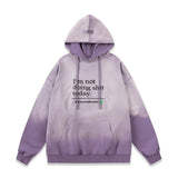 Vetements Hoodie VTM embroidered letters destroyed gradient loose hoodie