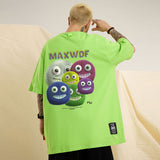 Men T Shirt Cartoon Printed Short Sleeve T-shirt