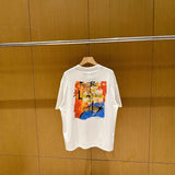 saint m t shirts s.m clown print crew neck pullover short sleeve top