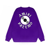 Amiri Long Sleeved Shirt Printed Trendy Pure Cotton