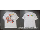 saint m t shirts s.m cartoon series graphic crewneck pullover short sleeve t-shirt