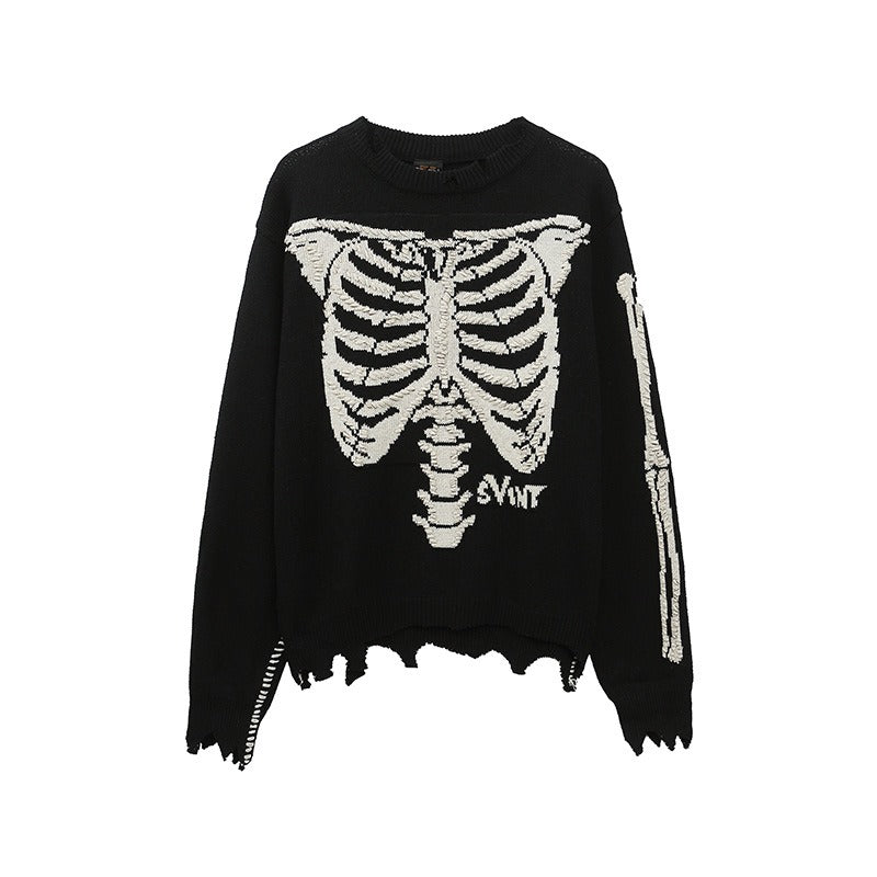 Saint m t sweater s.m letter series pattern knitted crewneck pullover sweater wholesale