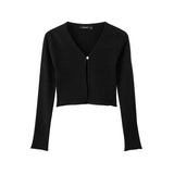 Women Sweater Knitwear Cardigan Women Spring Short Slim Fit Sweater