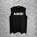 Amiri tank top thick flat simple letterprinting