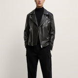 Men Motorcycle Jacket Spring Faux Leather Motorcycle Jacket Jacket 3427/400