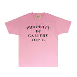 Gallery Dept T Shirt Retro Printed Loose Short-Sleeved Shirt