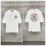 Ch hip-hop t shirts ch cro summer sanskrit heavy industry cross patch embroider round neck short sleeves