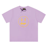 Drew house tshirt r streetwear brand d@ew smiley face print crew neck pullover short sleeve